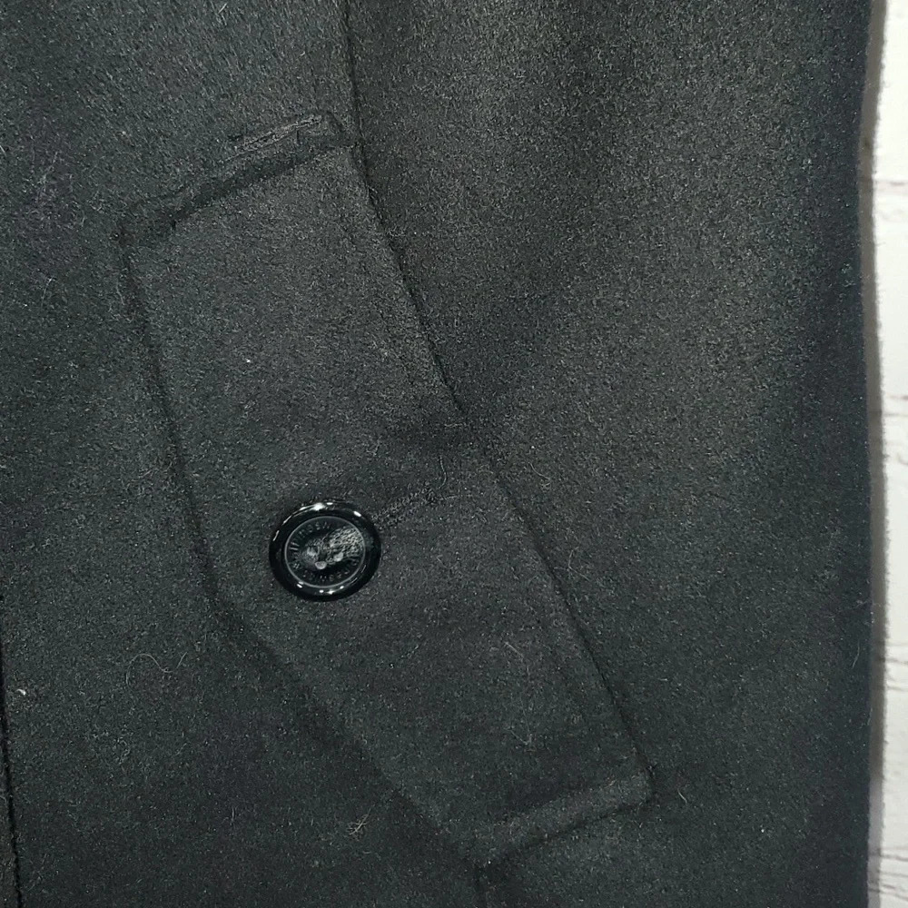 Alpine Swiss Parka Trench Pea Coat Jacket Fur Hood w Extra Button Women Size 1XL - Picture 11 of 16